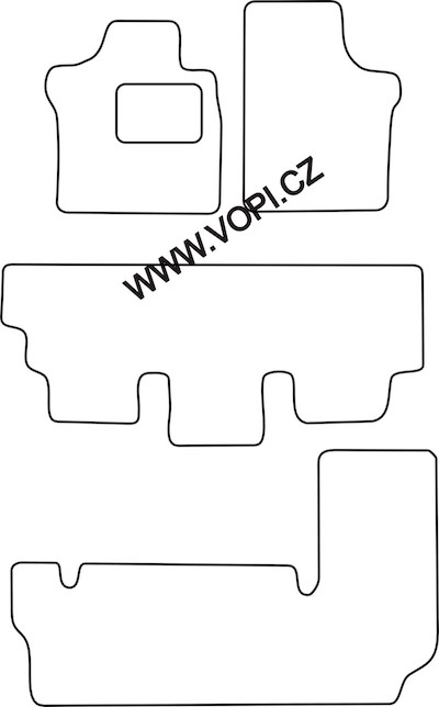 Autokoberce Chrysler Voyager KWB 1991 - 1995 komplet Perfectfit (710)